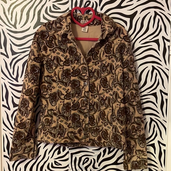 Paisley Corduroy jacket🖤 - Picture 6 of 10
